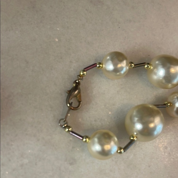 VTG Faux Freshwater Pearl Necklace & Earring Set - Picture 5 of 5